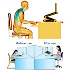 Adjustable Laptop Stand for Bed & Couch - Cooling Tray for Desk-Free Work on Laptop Sofa Table