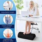 Foot Rest Office – Ergonomic Foot Cushion for Desk Under-Desk Comfort, Improved Circulation & Back Support