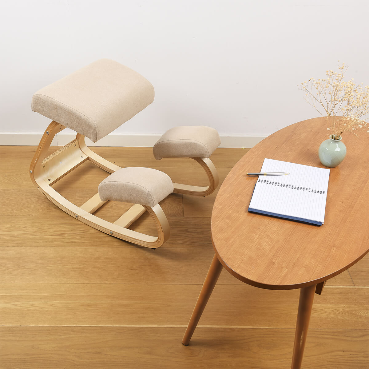 Ergonomic Kneeling Chair | Cushioned Seat for Improved Posture & Comfort at Home or Office