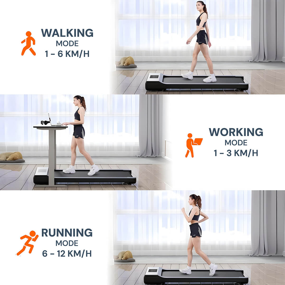 Treadmill Pad for Under Desk | Compact, Quiet & Ideal for Walking While Working  | Best Walking Pad Treadmill