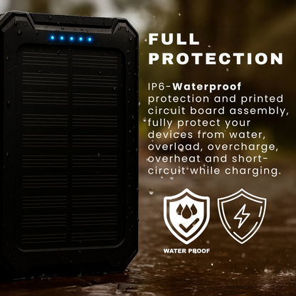 500000mAh Solar Charger Waterproof Power Bank External