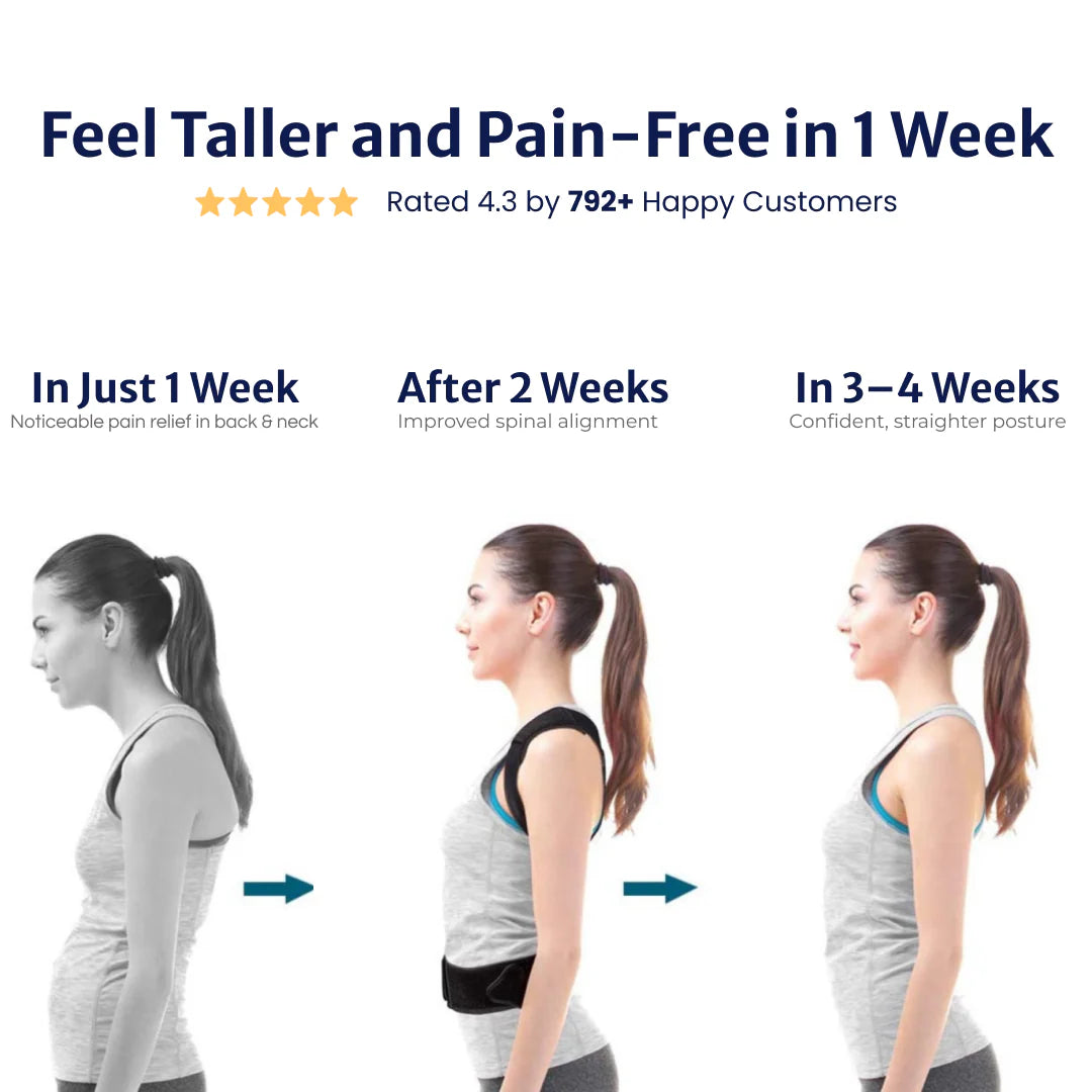 Back Posture Corrector | Adjustable, Breathable Design for Men & Women to Improve Posture and Reduce Back Pain
