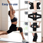 Knee Pads for Pain Relief | Support Compression Springs & Adjustable Tension Strap for Stability and Joint Protection