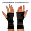 Image of FlexSupport Wrist Brace with Heat Pad for Back Pain – Breathable Support for Injuries, Chronic Pain & Post-Surgery Recovery