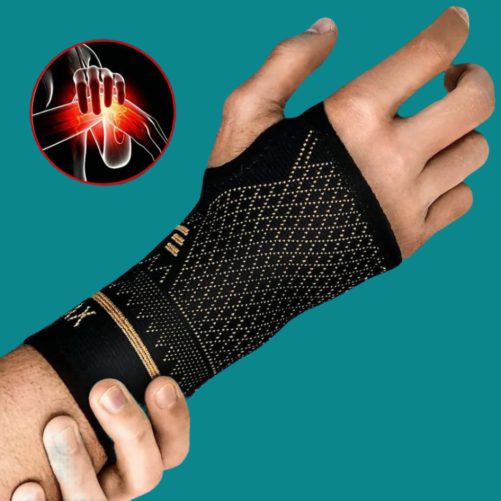 FlexSupport Wrist Brace with Heat Pad for Back Pain – Breathable Support for Injuries, Chronic Pain & Post-Surgery Recovery