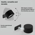 Wireless Rechargeable 360° Wall Light | Energy-Saving LED, Touch Control & Versatile for Home Lighting