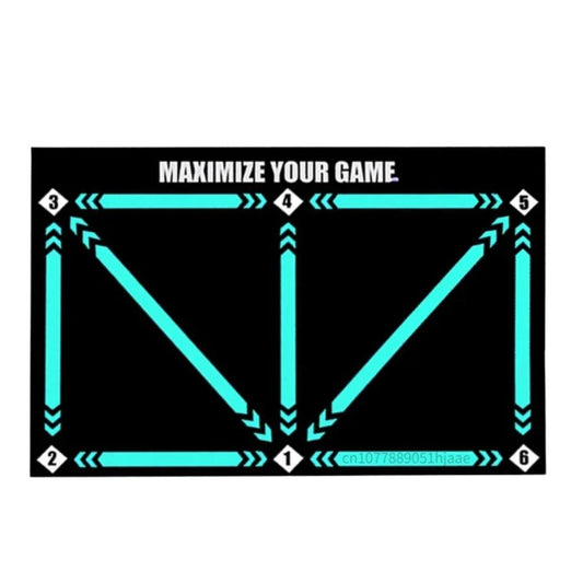 Football Pro Training Mat | Anti-Slip, 2x2m Space & Video Program for Skill Enhancement and Home Training