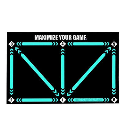 Football Pro Training Mat | Anti-Slip, 2x2m Size & Video Program for Skill Enhancement and Home Training