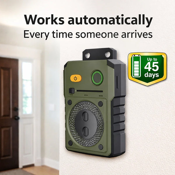 Doorbell & Visitor Bark Control | Automatic Indoor Ultrasonic Silencer for Hallway & Postman