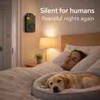 Automatic Night Bark Stopper | Silent Ultrasonic Dog Silencer for Indoor Sleep & Home Peace