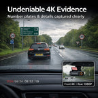 4K Dual Dashcam – Guard Your No Claims Bonus & Stop Insurance Scams Automatically
