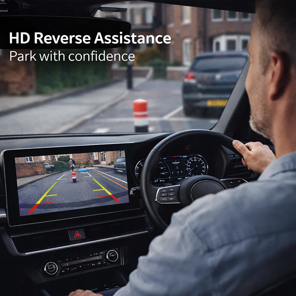 4K Reverse Camera System – Eliminate Blind Spots & Prevent Costly Bumper Scuffs (Parking Mode Included)