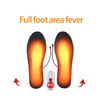 Image of Heated Shoe Foot Insoles Inserts Thermal Rechargeable Footbed for Shoes and Boots
