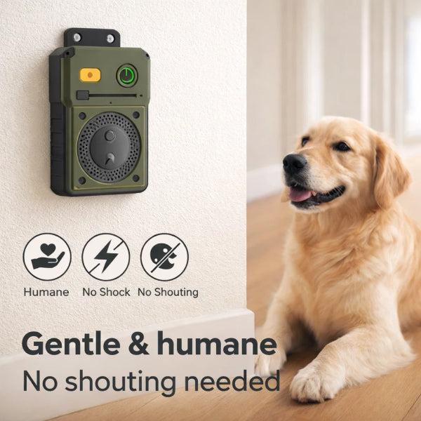 Doorbell & Visitor Bark Control | Automatic Indoor Ultrasonic Silencer for Hallway & Postman