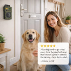 Doorbell & Visitor Bark Control | Automatic Indoor Ultrasonic Silencer for Hallway & Postman