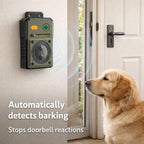 Doorbell & Visitor Bark Control | Automatic Indoor Ultrasonic Silencer for Hallway & Postman