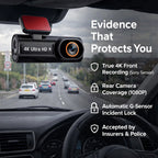 4K Wireless Dashcam Front and Rear – Instant Dashboard Upgrade & DIY Setup (Save £100+ on Garage Fees)