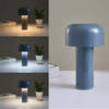 Image of Cordless Mushroom Battery Operated Rechargeable Table Lamps Lights for Bedside and Dining Table Room