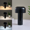 Image of Cordless Mushroom Battery Operated Rechargeable Table Lamps Lights for Bedside and Dining Table Room