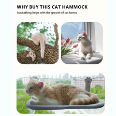 Cat Window Hammock on Window Bed Narrow Sill Perch