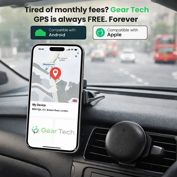 GPS Tracker for Cars | No Subscription, Compatible with Android & iOS for Vehicle Location Tracking