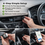 GPS Tracker for Cars | No Subscription, Compatible with Android & iOS for Vehicle Location Tracking