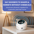 Ultrasonic Wasp & Hornet Repellent Plug-In | Chemical-Free. Silent Protection for Home. Pool & Patio (Covers 3200 sq. ft.)