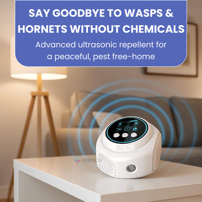 Ultrasonic Wasp & Hornet Repellent Plug-In | Chemical-Free. Silent Protection for Home. Pool & Patio (Covers 3200 sq. ft.)