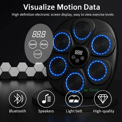 Music Boxing Pad with Targeting Features – Ultimate Punch Machine for Boxing Fitness