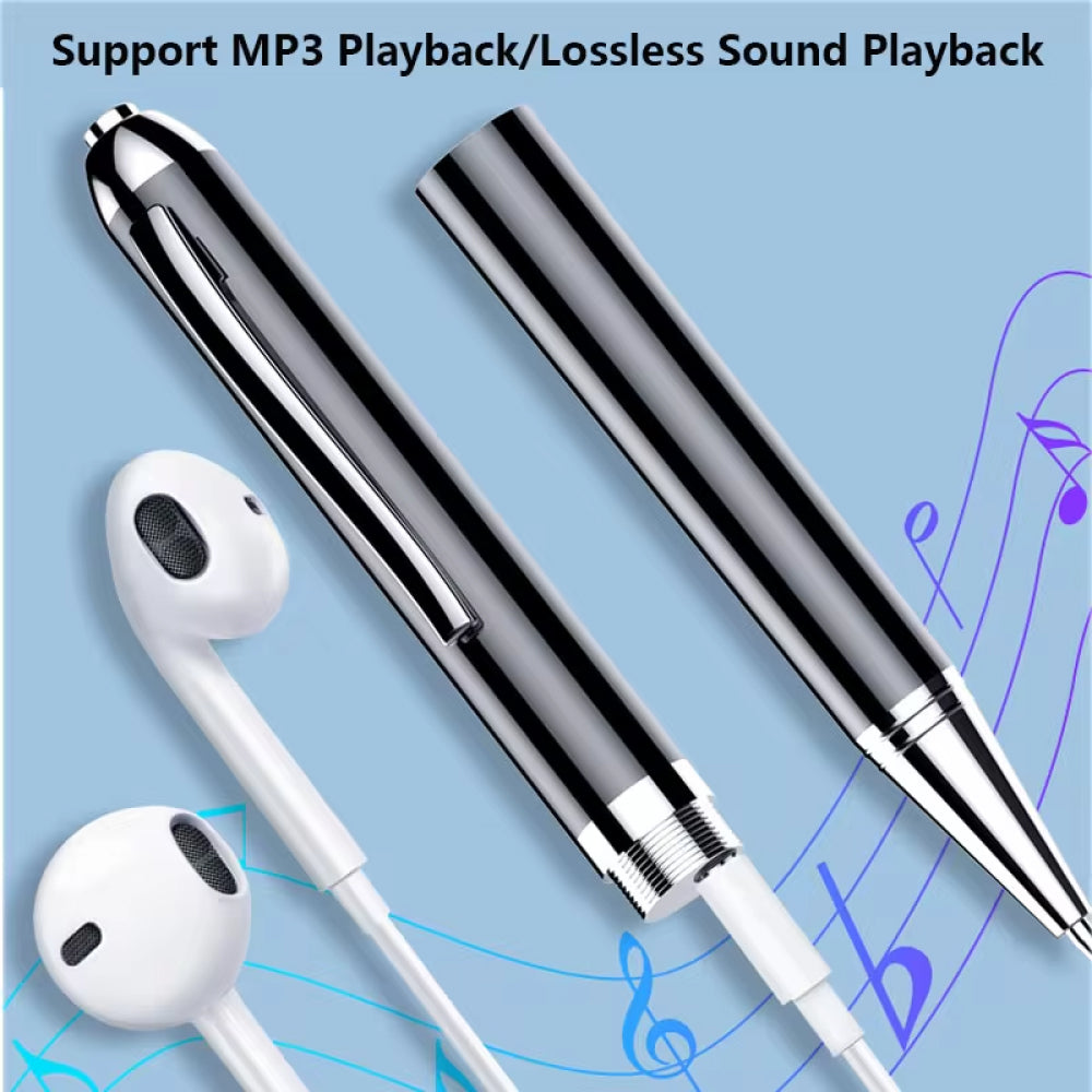 Spy Recorder Pen with Voice Activation, Discreet Sound Recorder for Covert Surveillance