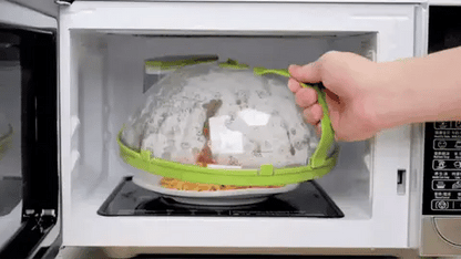Handy Microwave Cover | Locks in Moisture, Safe Handle & Versatile for Home, Dorms, and Apartments