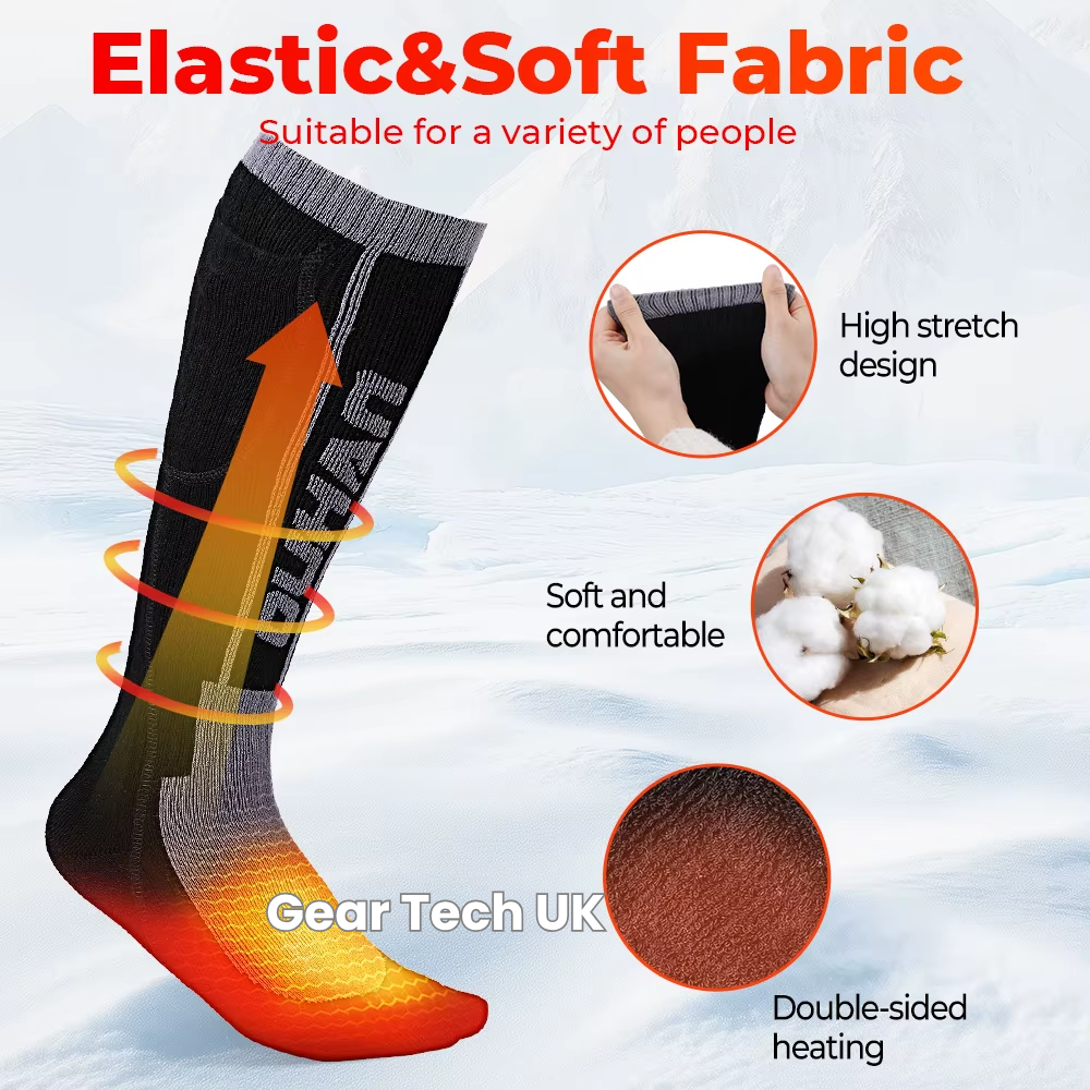 Rechargeable Heated Socks for Arthritis & Poor Circulation – Electric Thermal Foot Warmers for Cold Feet Relief UK