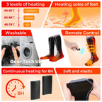 Rechargeable Heated Socks for Arthritis & Poor Circulation – Electric Thermal Foot Warmers for Cold Feet Relief UK