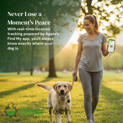 GPS Dog Tracker | Waterproof, Real-Time Location & Safety Zone Alerts for Outdoor Adventures