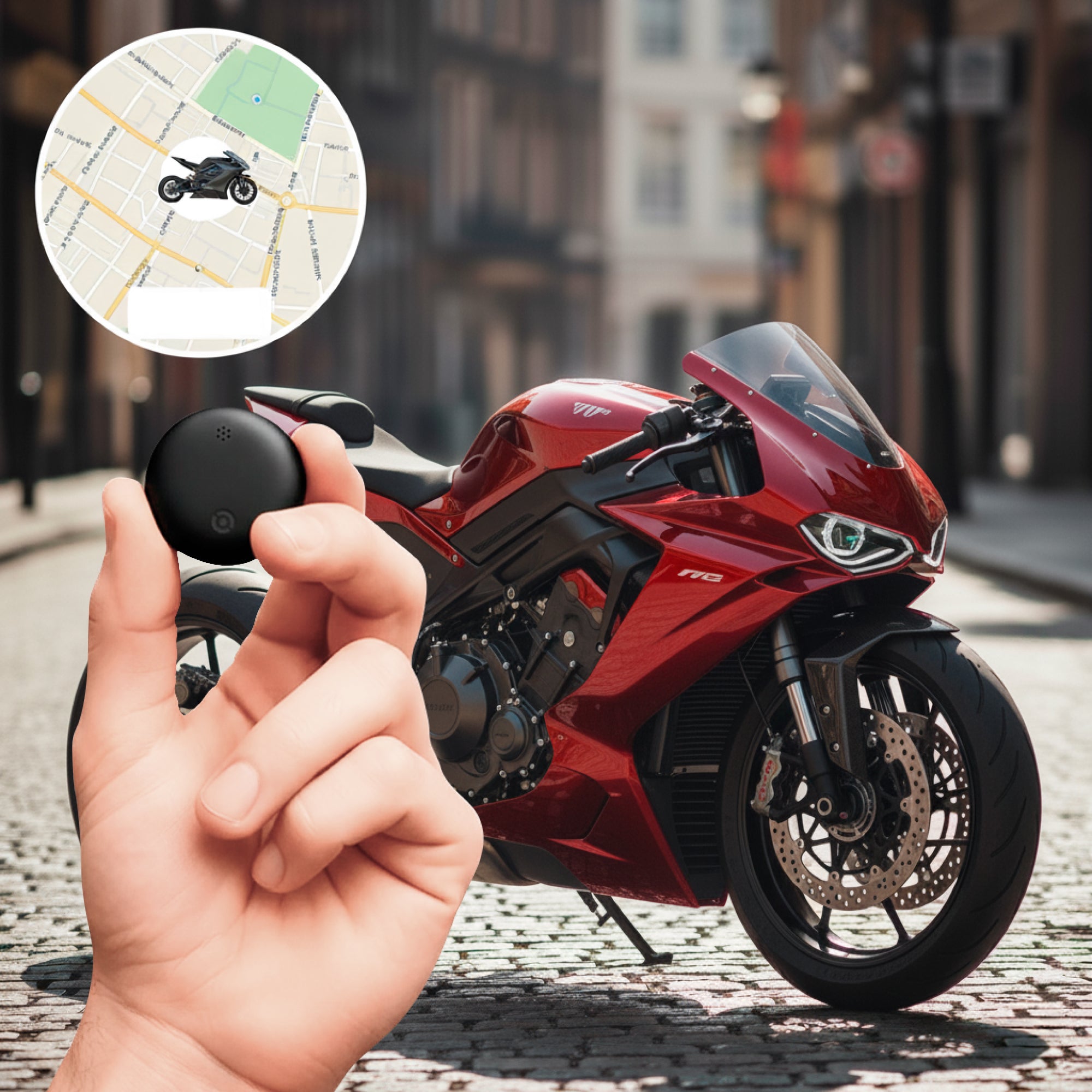GPS Tracker for Motorcycles | No Subscription, Compatible with Android ...