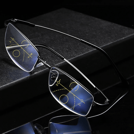 Progressive Multifocal Glasses for Clear Vision - German Intelligent Design for Everyday Use
