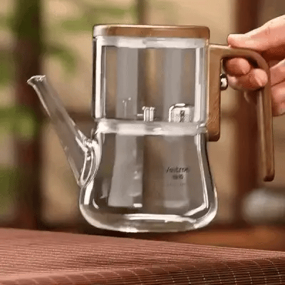 Borosilicate Glass Magnetic Teapot With Infuser | Tea Strainer Heat and Scratch Resistant & Ideal for All Tea Types