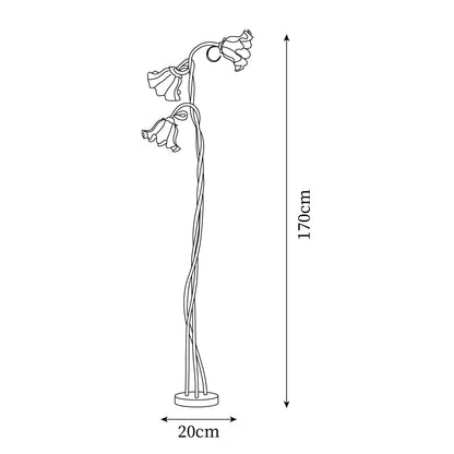 LED Floor Lamp with Calla Flower Design - Modern Lighting for Living Room & Bedroom Decor