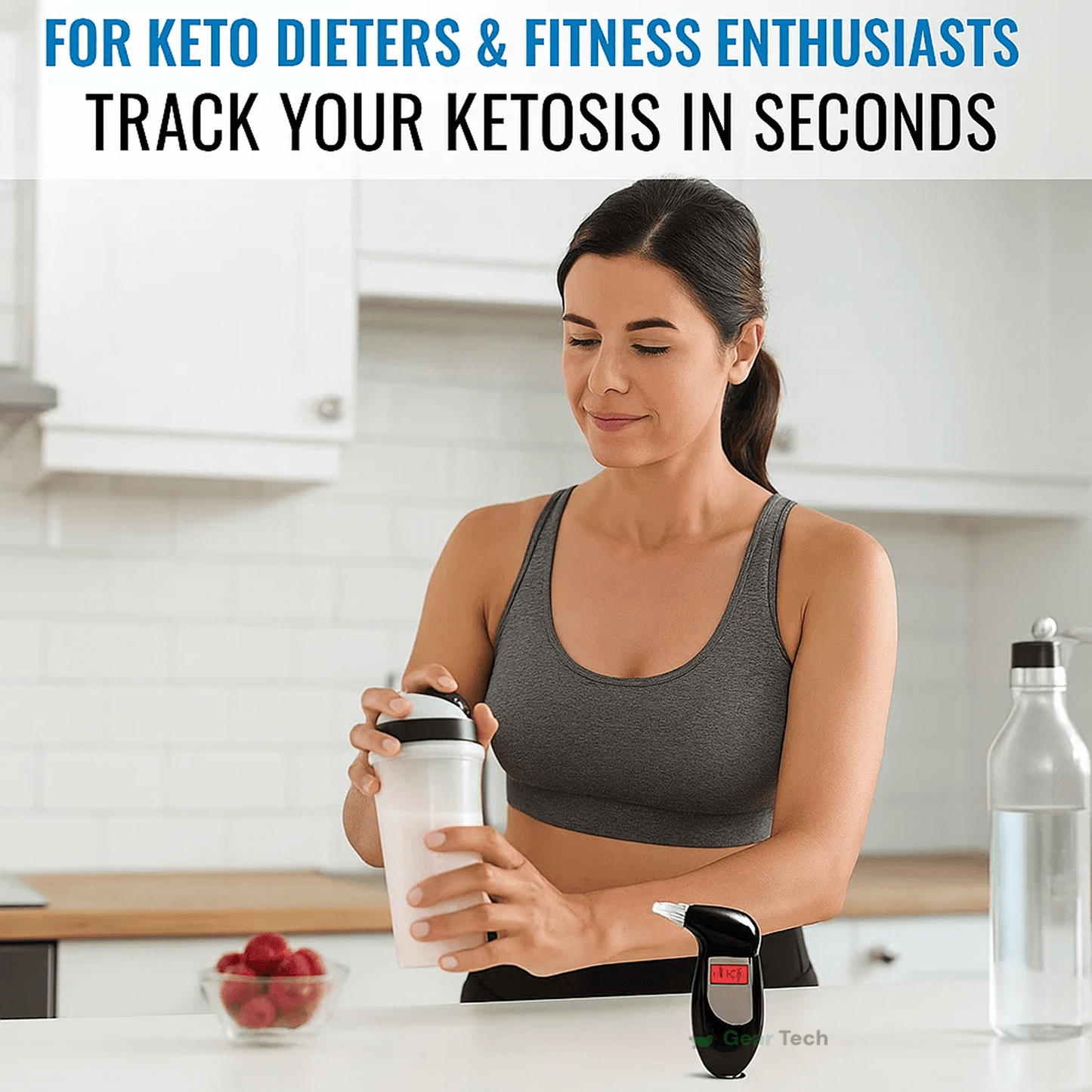 Keto Breath Meter | Accurate Ketosis Monitoring for Weight Loss & Diet Optimization at Home or On-the-Go