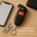 Keto Breath Meter | Accurate Ketosis Monitoring for Weight Loss & Diet Optimization at Home or On-the-Go