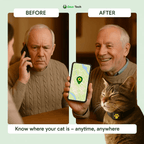 #1 Find  GPS Cat Tracker with Real-Time Location, Waterproof Design, and Activity Monitoring for Pet Safety and Tracking
