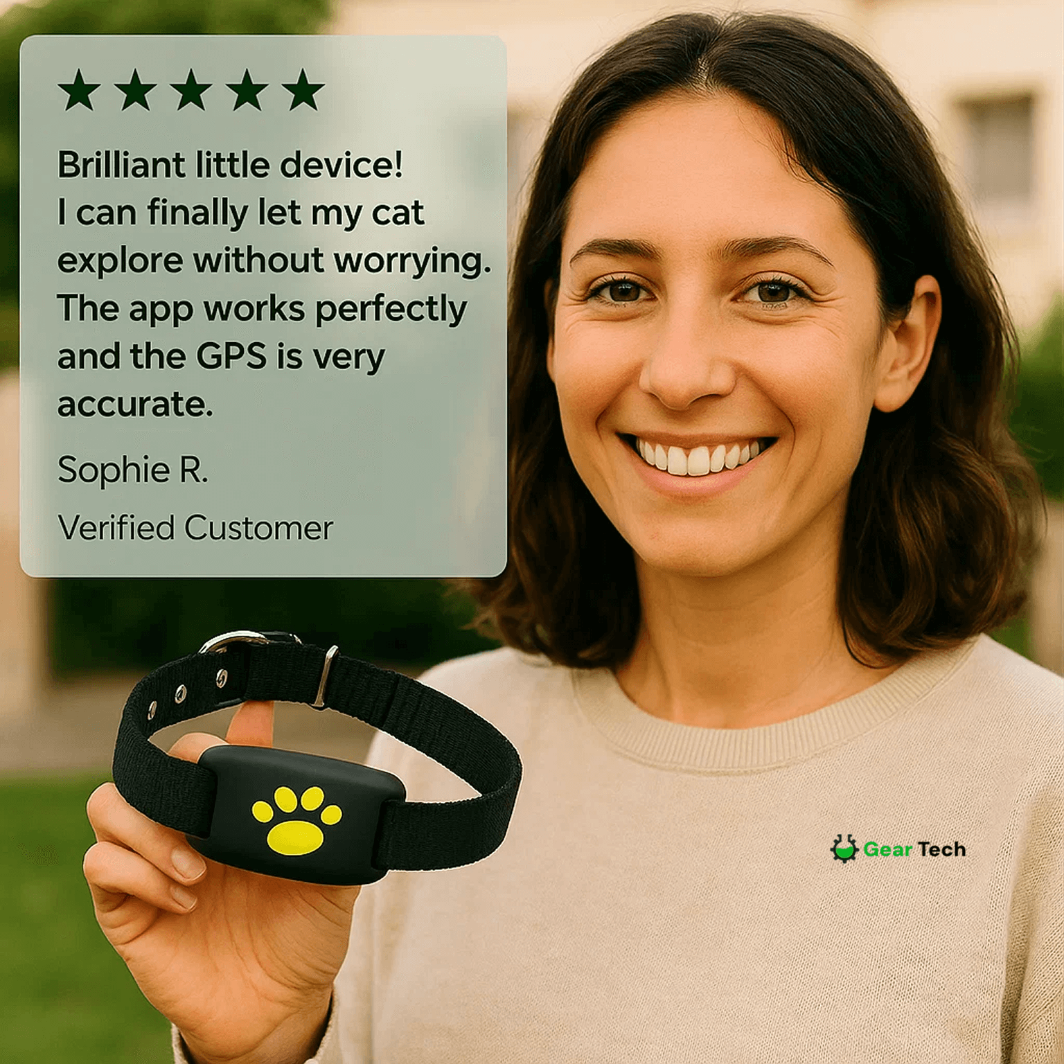 #1 Find  GPS Cat Tracker with Real-Time Location, Waterproof Design, and Activity Monitoring for Pet Safety and Tracking