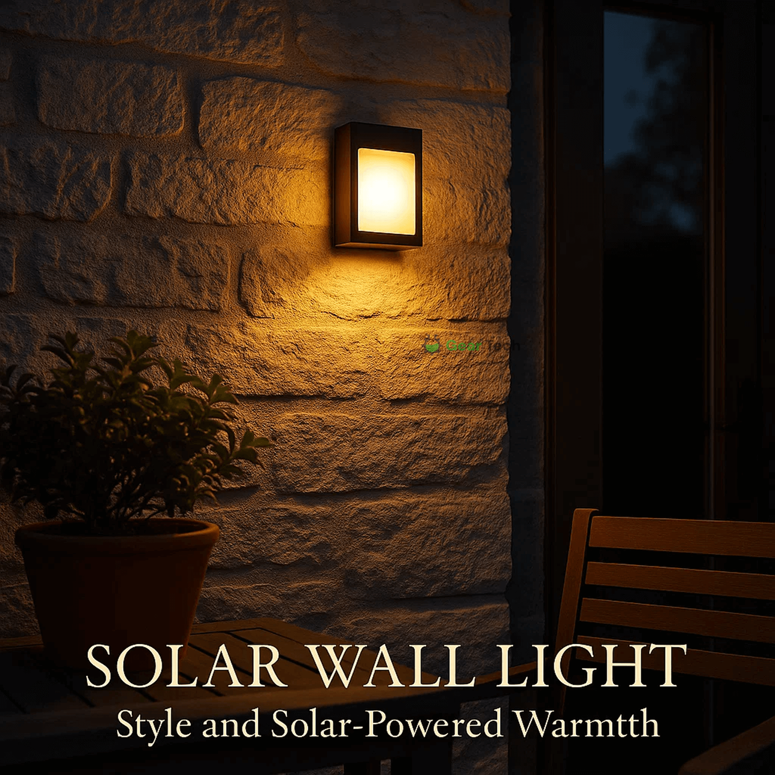 Wireless LED Solar Wall Lights - Outdoor Garden Lighting for Pathways & Patios, Energy-Efficient & Weather-Resistant