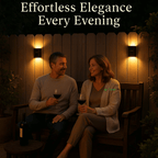 Wireless LED Solar Wall Lights - Outdoor Garden Lighting for Pathways & Patios, Energy-Efficient & Weather-Resistant