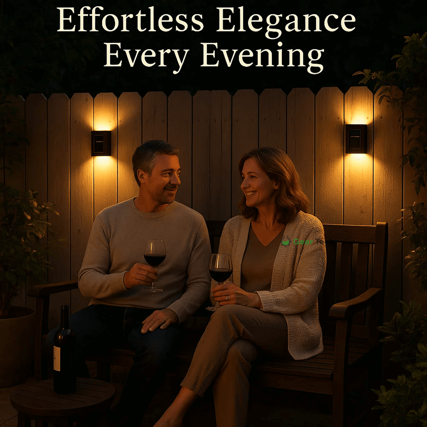 Wireless LED Solar Wall Lights - Outdoor Garden Lighting for Pathways & Patios, Energy-Efficient & Weather-Resistant