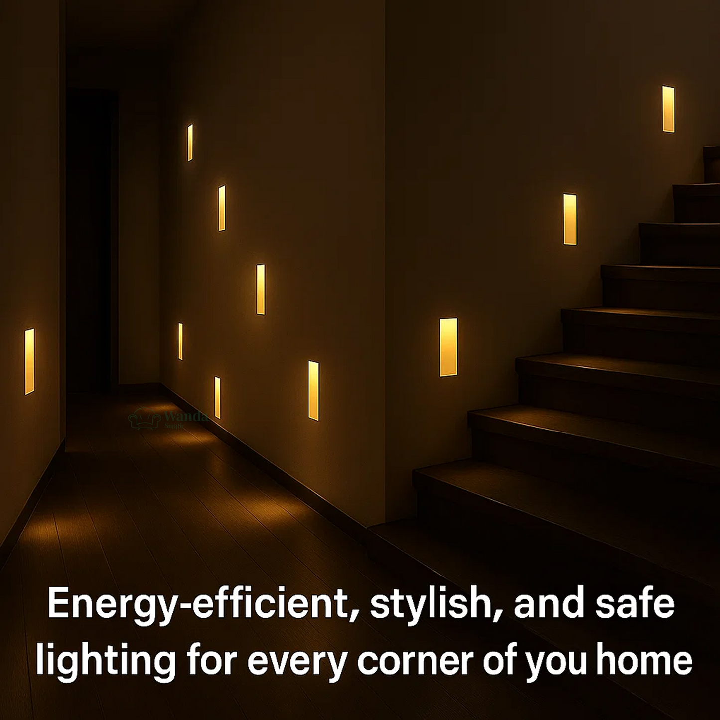 LED Recessed Wall Sconces | Motion Sensor. Energy-Efficient & Ideal for Hallways. Living Rooms. and Bedrooms