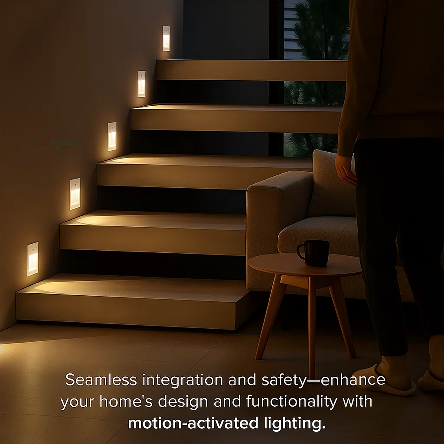 LED Recessed Wall Sconces | Motion Sensor. Energy-Efficient & Ideal for Hallways. Living Rooms. and Bedrooms