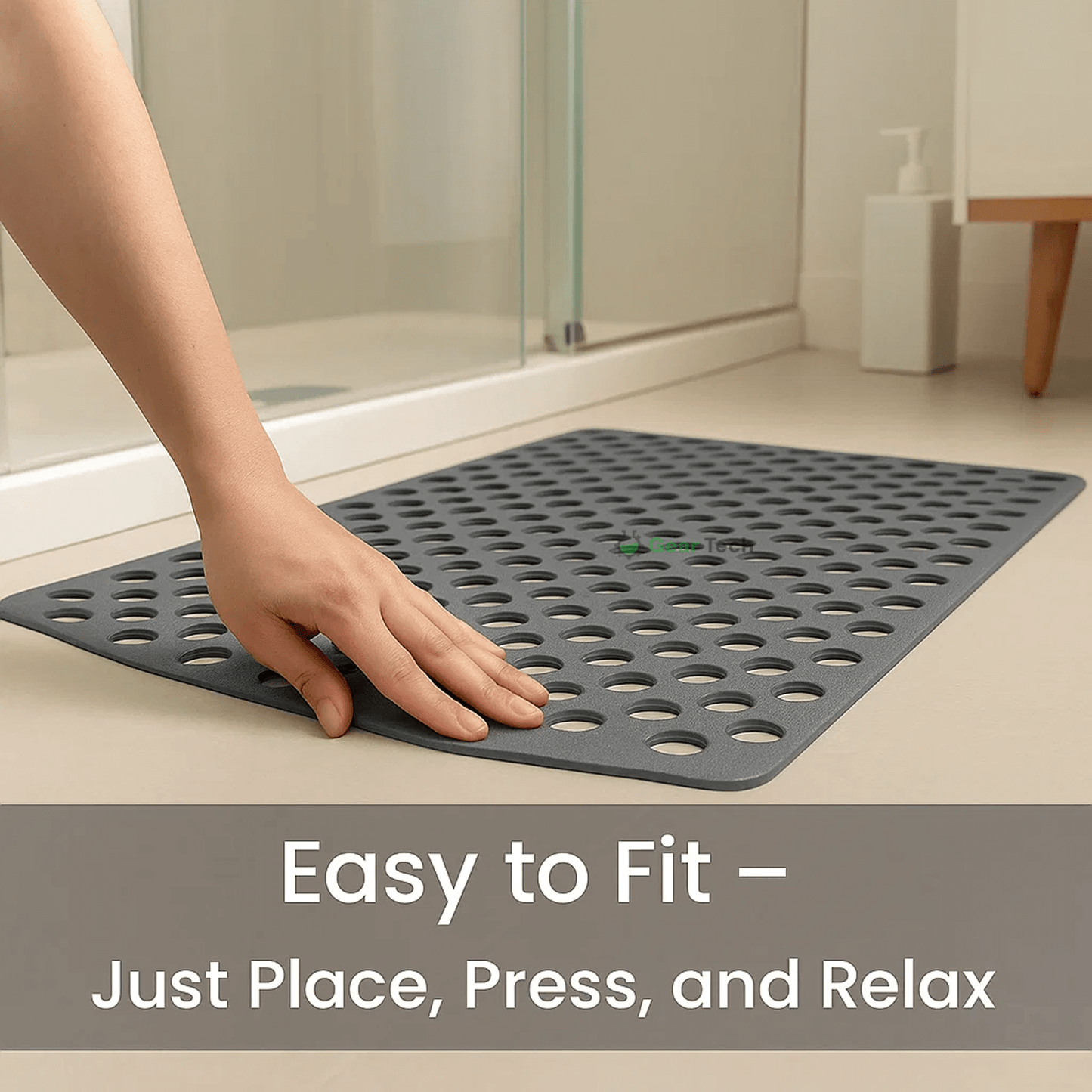 Antislip Shower Mat | Hygienic, Mold Resistant & Comfortable for Safe Bathroom Use