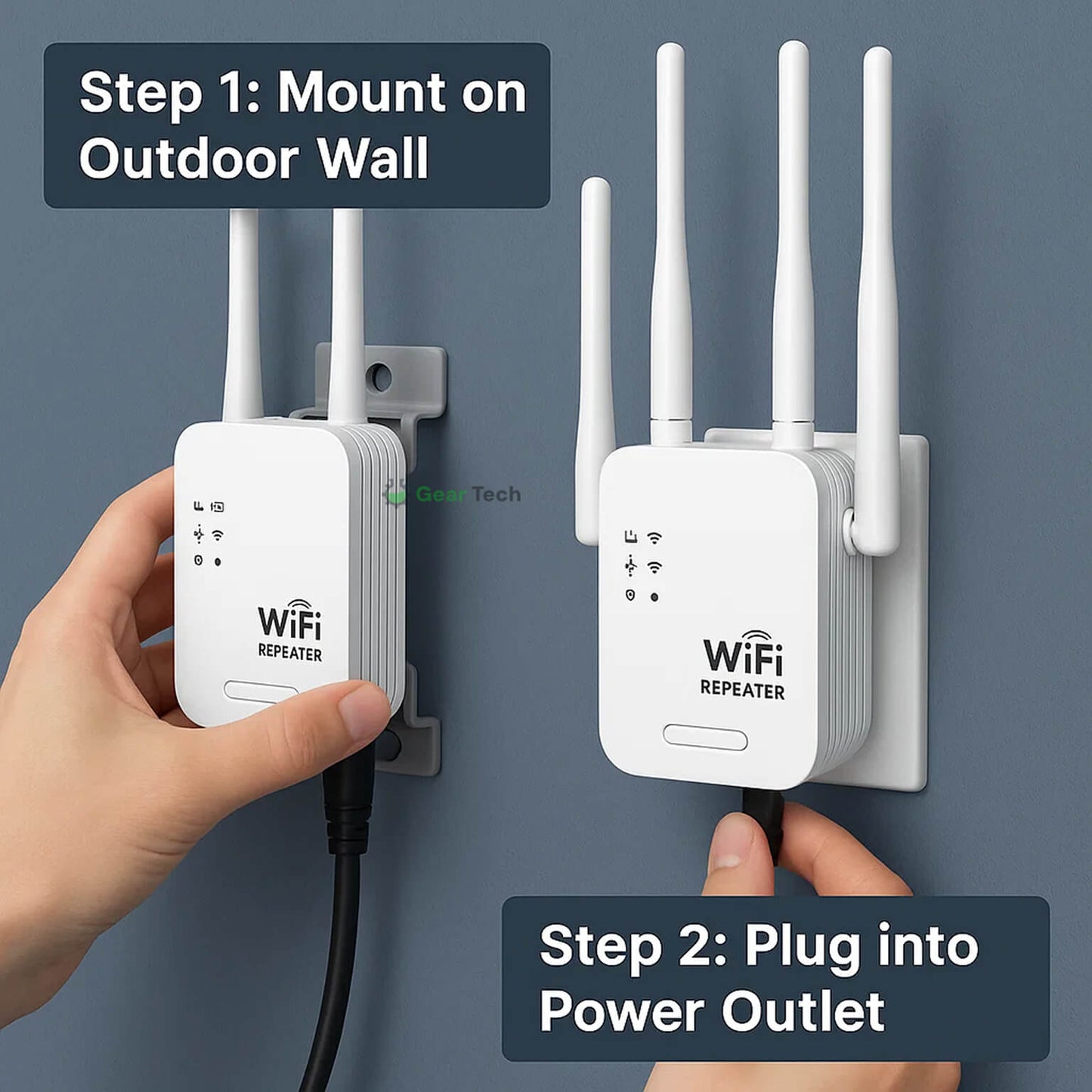 Long-Range Outdoor WiFi Booster | Dual-Band, 1200Mbps Speed for Total Coverage in Garden & Garage