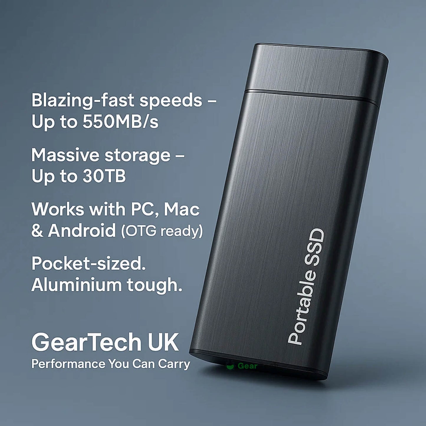 Portable SSD for Large Storage – 5TB External Drive with Lightning-Fast Transfer Speeds